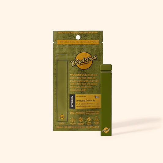 Woodstock - 2g Disposable Vape - THCa Liquid Diamond Live Resin