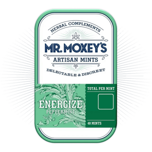 Lab-tested THC microdose mints Energize Peppermint.